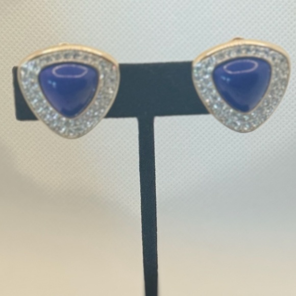 Sparkling Vintage Rare Swarovski "S.A.L." Original Rhinestone Earrings - Picture 2 of 7